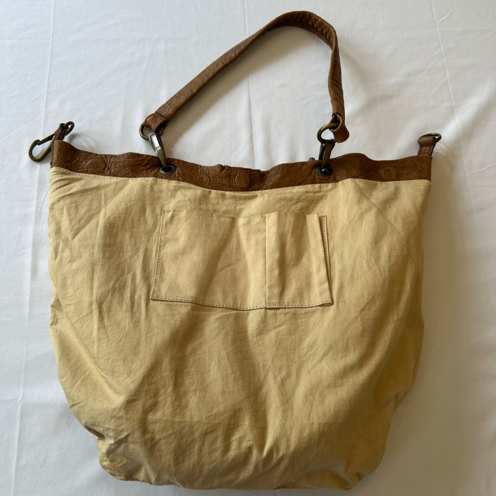 AllSaints Anatolian Washed Leather Hobo Shoulder Bag Brown Retail $298 - Picture 7 of 15